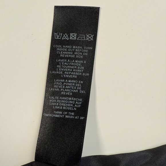 ASOS Sequin Faux Wrap Mini Skirt Black Gold Pink Purple Size 4 - Picture 8 of 11